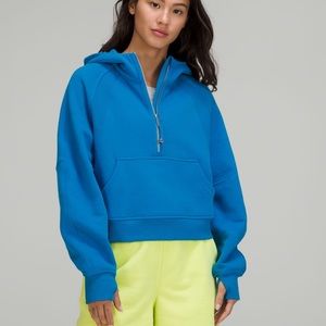 lululemon scuba oversized half zip hoodie in poolside!
